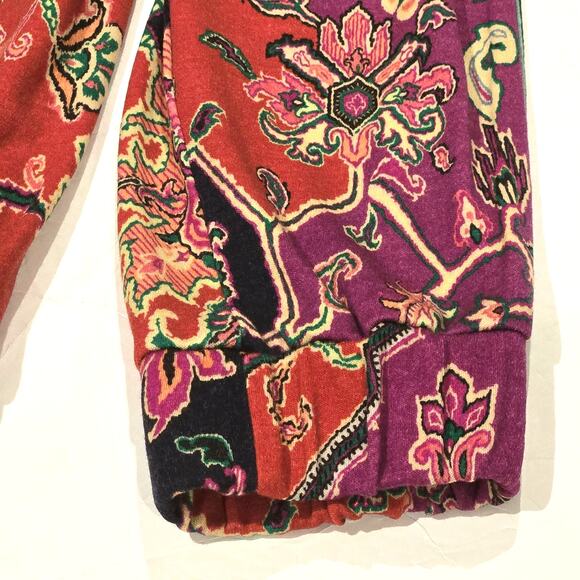 ETRO Italy Paisley Tapestry Print Wool Stretch Knit Jogger Pants, IT 44/Medium, - Picture 6 of 10